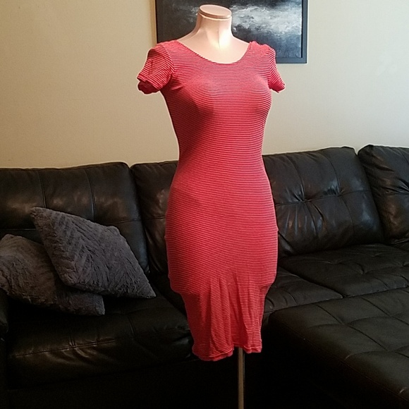 Cotton On Dresses & Skirts - Red Striped Bodycon
